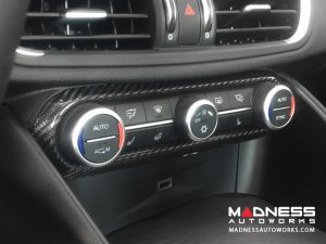 Alfa Romeo Giulia Air Conditioning Dash Bezel - Carbon Fiber - Pre '20